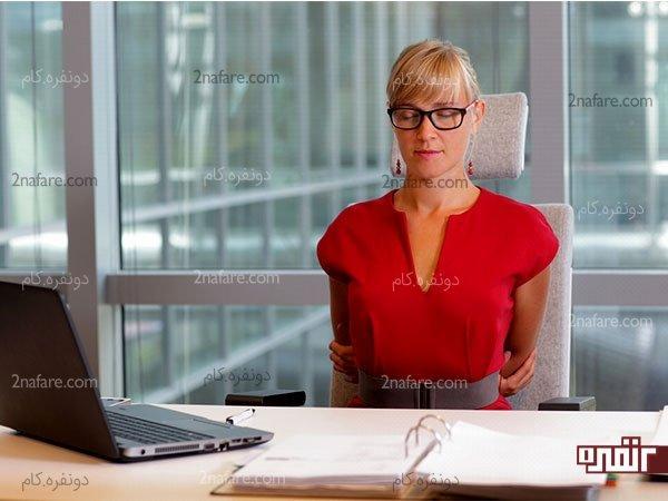 برای کاهش وزن در اداره چه کار کنم؟